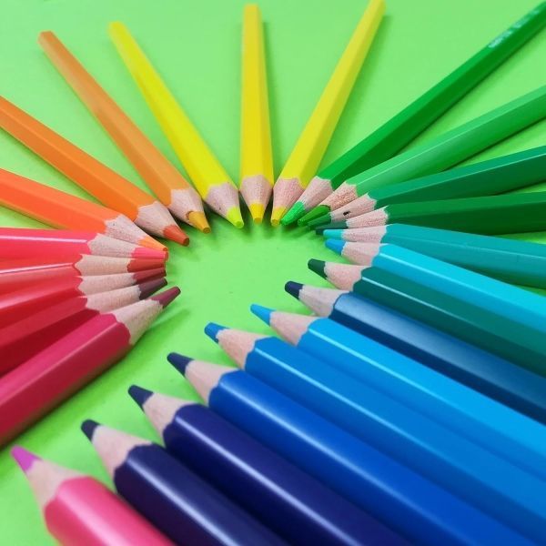 Carioca Tita Rainbow Set Pack de 50 Lapices Hexagonales de Colores
