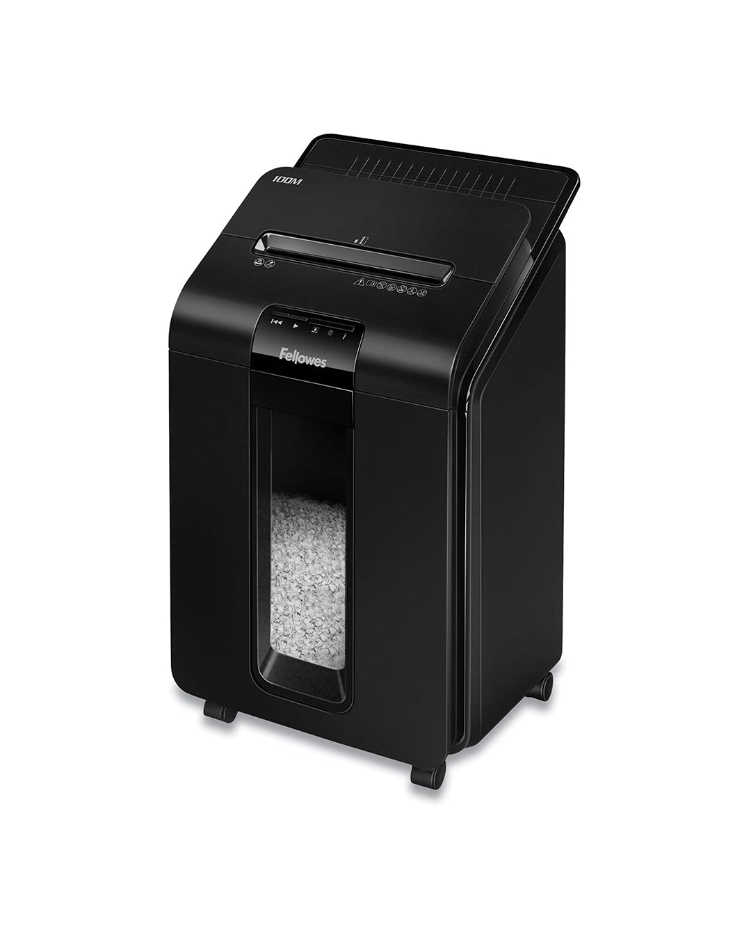 Fellowes AutoMax Micro-Cut - Trituradora de papel 2 en 1 con alimentación automática de 100 hojas