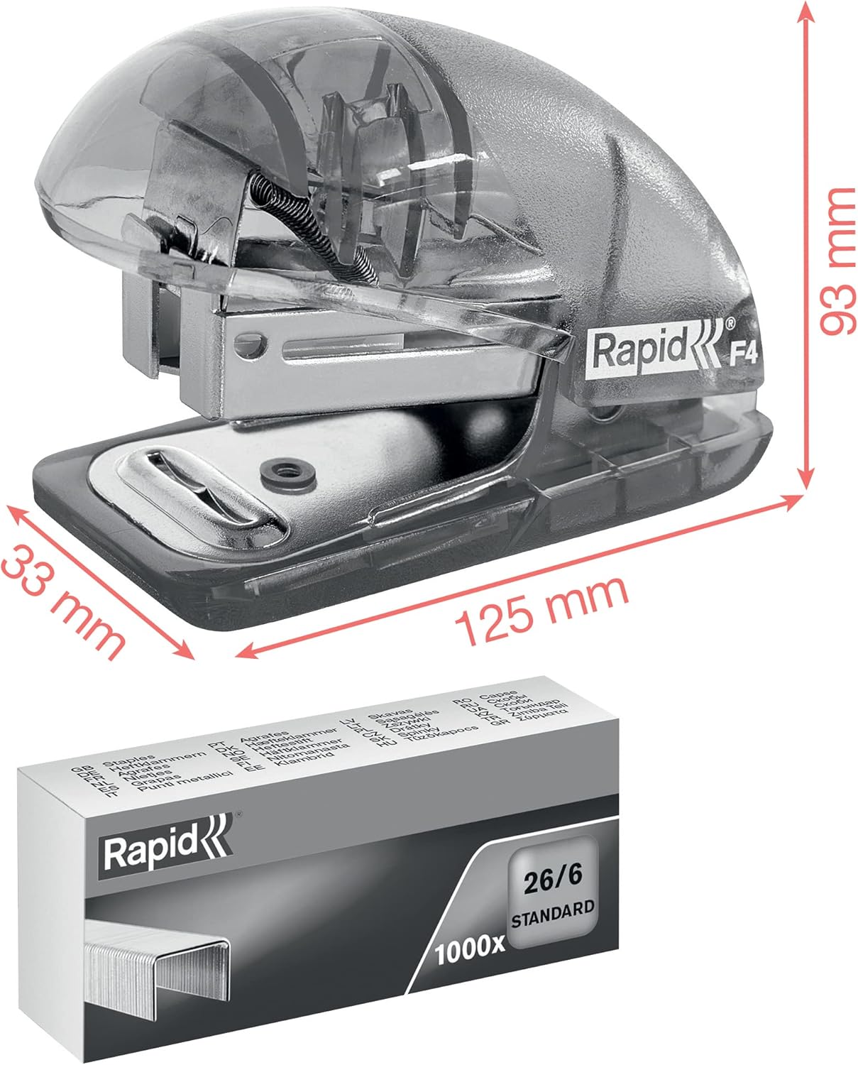 Mini grapadora Rapid Colour'Breeze F4