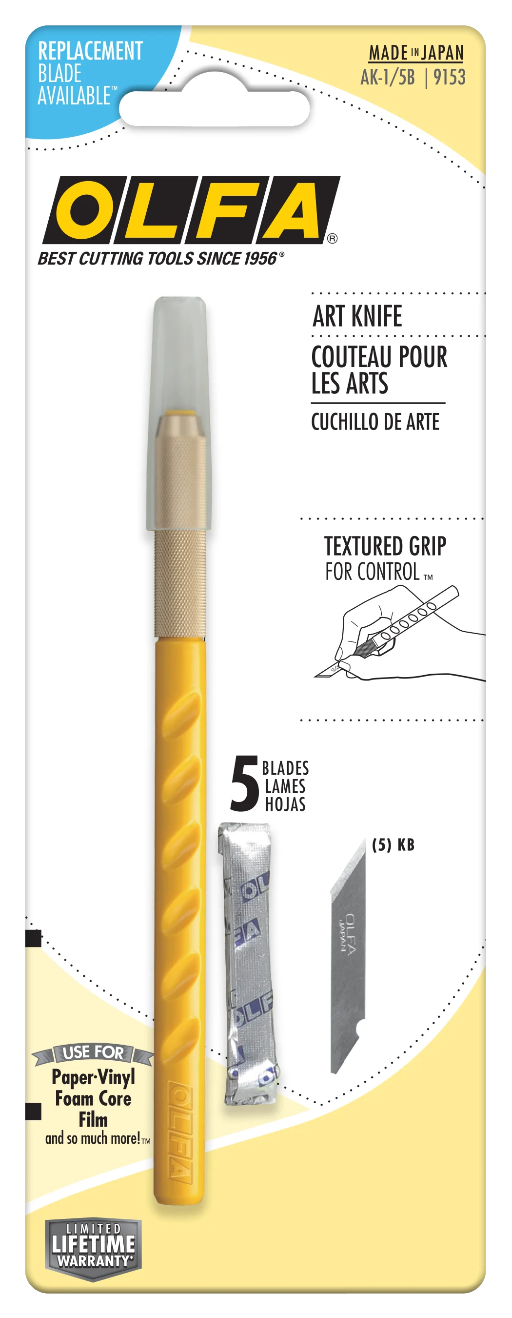 Cortador Artístico de Precisión AK-1/5B (Incluye 5 Cuchillas de Recambio)