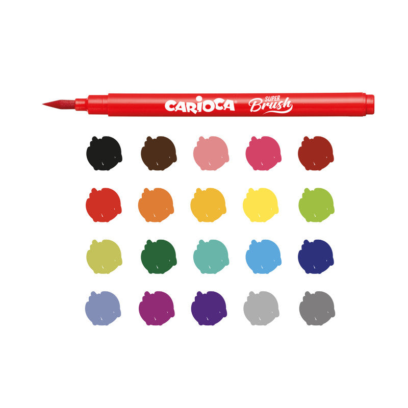 Marcadores Super Brush - 20 Uds