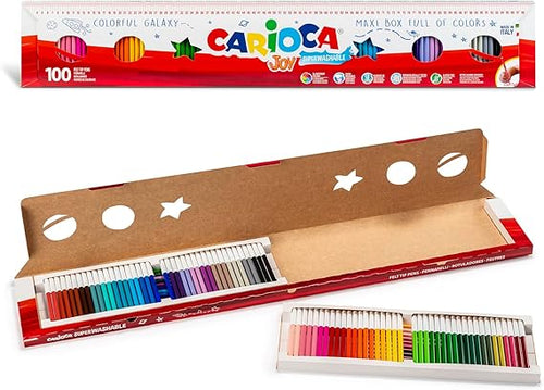 Marcadores Carioca Punta Fina - 100 uds