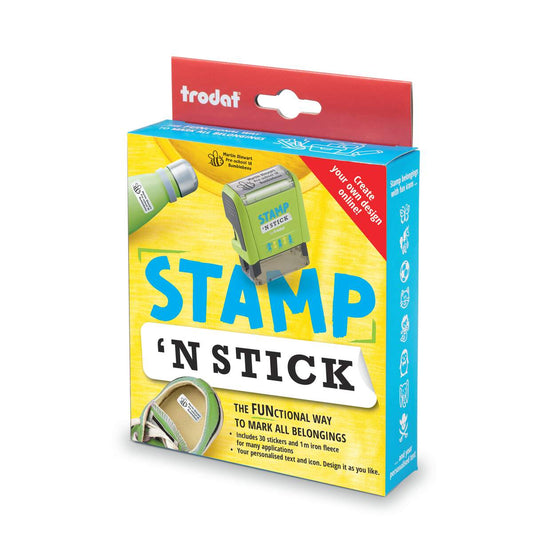 Stamp & Stick - Sello Personalizado para Textiles y Etiquetas