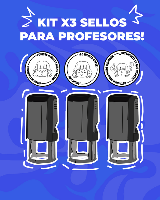Kit X3 Sellos para profesores